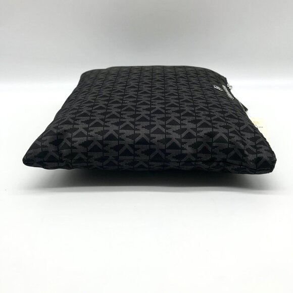Michael Kors Black Signature Monogram Logo Jet Set Travel Pouch - Picture 4 of 11
